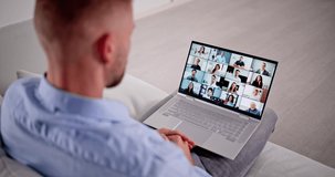 Business Video Conference Webinar Chat Or Conferencing Call