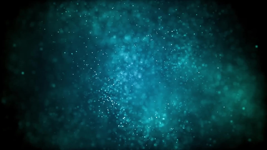 Blue technology particle swirl beautiful loop background video