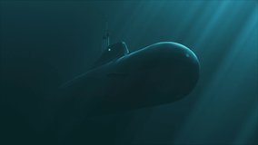 Heavy atomic submarine move underwater - Powered by Shutterstock - Get 15% off with code: PIKWIZARD15