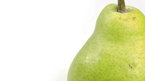 Fruit close whole Pear Spinning and Rotating Isolated on White Background - Powered by Shutterstock - Get 15% off with code: PIKWIZARD15