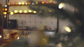 Happy big family meeting each other at cozy home for celebrating Christmas or New Year. They hugging, talking and smiling. Holidays decorations and Christmas tree. Realtime - Powered by Shutterstock - Get 15% off with code: PIKWIZARD15