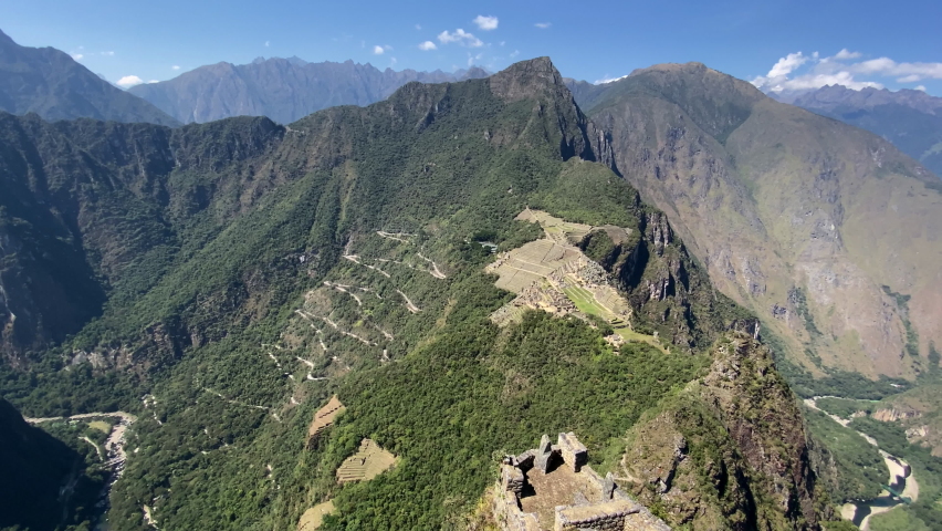 View of Machu Picchu from the top of Wayna Picchu