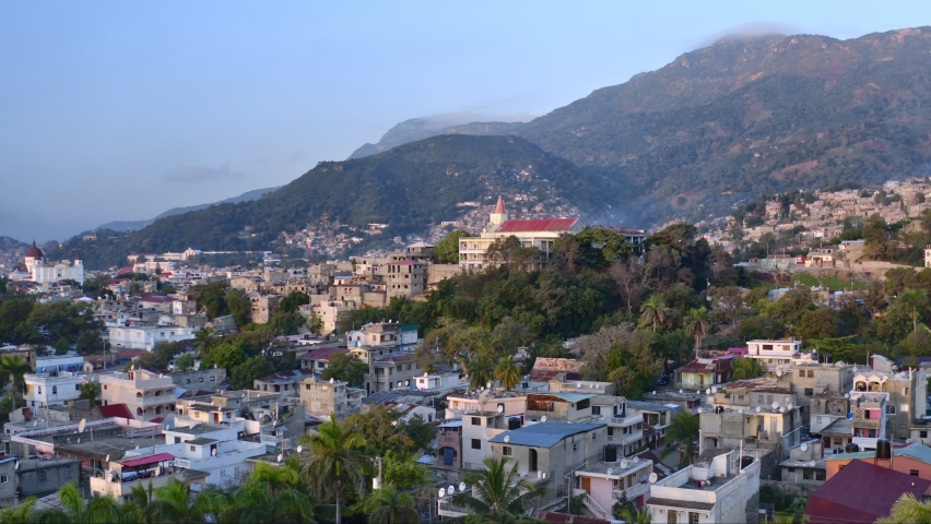 Cape-Haitien (Haiti), capital of the department of Nord. Previously named Cap‑Français it was historically nicknamed the Paris of the Antilles, because of its wealth, sophistication and artistic life | Shutterstock HD Video #1097364807