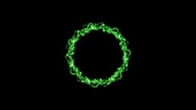 Abstract Pulsing Ring motion graphic element. perfect for background or logo placement. Particle flowing with motion creating a plasma, portal effect or beating heart pulse - Powered by Shutterstock - Get 15% off with code: PIKWIZARD15