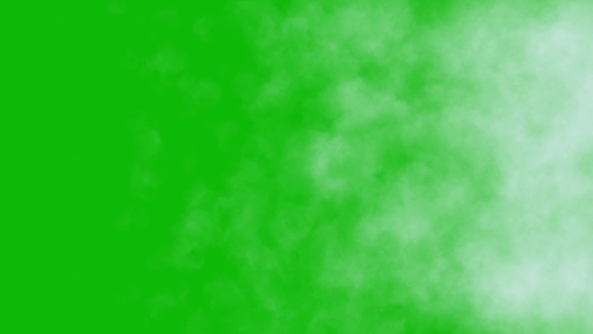 Blowing smoke on green screen motion graphic effects