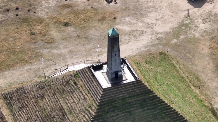 The Pyramid of Austerlitz, 36 metre high pyramid. Built in 1804 by Napoleon