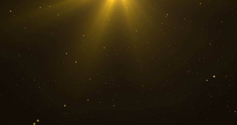 Golden luxury bokeh on particles floating in the air. Dust and glitter particles background. Black background , Use blending mode screen. Loop Animation Royalty-Free Stock Footage #1097430201