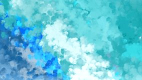abstract colorful blue smoke watercolor hand drawn video background. Seamless looping motion video background