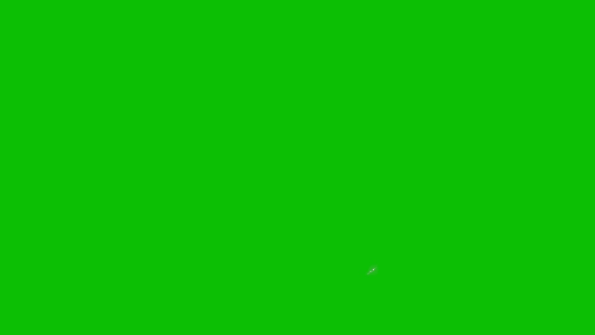 Circle sparkle on green screen background. 4K animation of shining stars dust bokeh background (Chroma key). Royalty-Free Stock Footage #1097454409