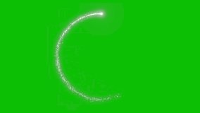 Circle sparkle on green screen background. 4K animation of shining stars dust bokeh background (Chroma key). - Powered by Shutterstock - Get 15% off with code: PIKWIZARD15