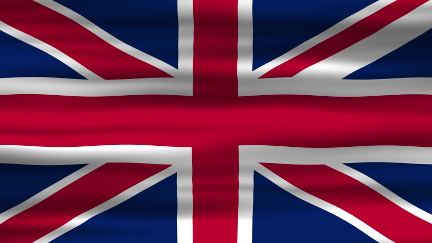 Seamless loop animation of the England flag, flag waving in the wind, perfect for videos of independence day or other holidays | Shutterstock HD Video #1097475821
