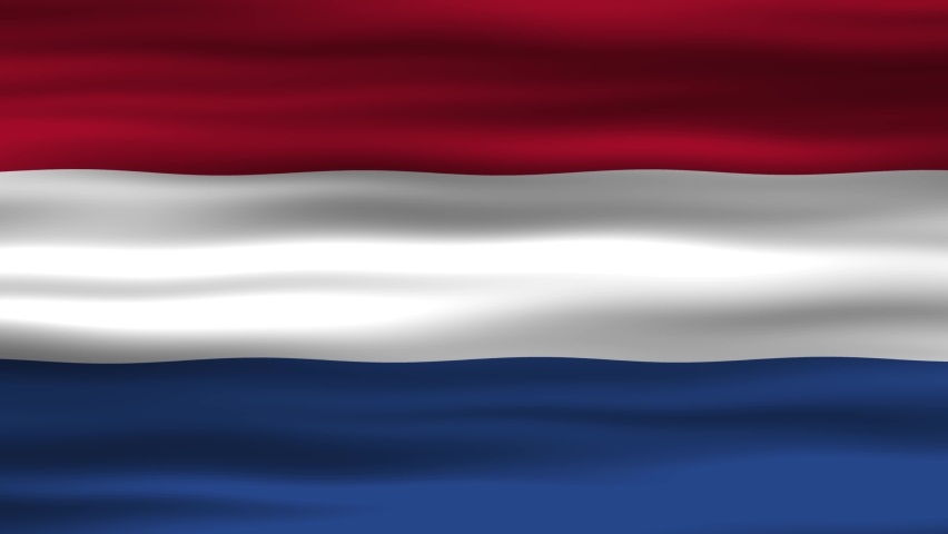 Seamless loop animation of the Netherlands flag, flag waving in the wind, perfect for videos of independence day or other holidays | Shutterstock HD Video #1097475823