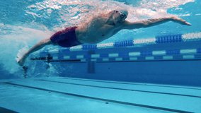 Swimmer uses breaststroke technique underwater - Powered by Shutterstock - Get 15% off with code: PIKWIZARD15