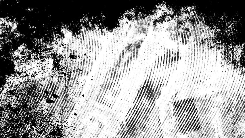 Abstract grunge shapes on white paper animation, ink scratches and spots, engrave lines in monochrome background with stop motion sequence of textures and black and white patterns Royalty-Free Stock Footage #1097483197