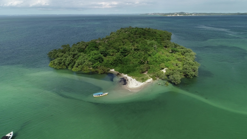 Fear Island (Ilha do Medo), one of the 56 islands that make up the archipelago of Baía de Todos os Santos - Itaparica, Bahia, Brazil