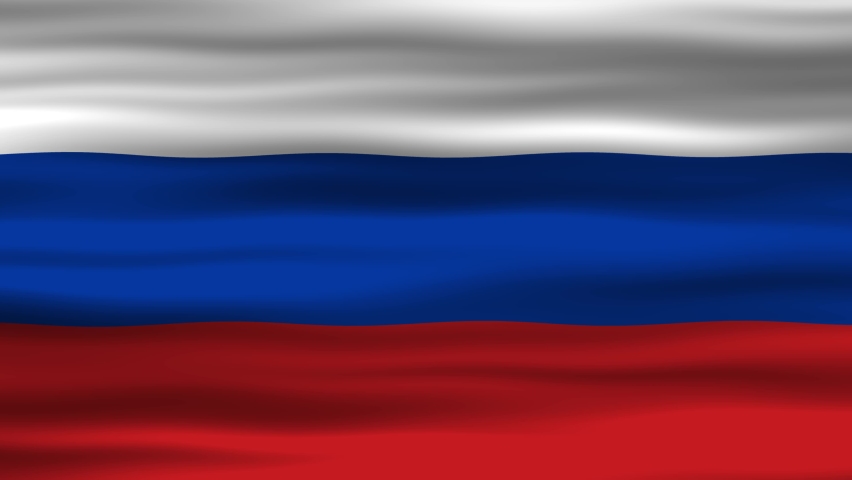 Seamless loop animation of the Russia flag, flag waving in the wind, perfect for videos of independence day or other holidays | Shutterstock HD Video #1097499919