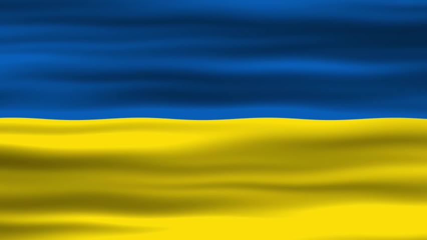 Seamless loop animation of the Ukraine flag, flag waving in the wind, perfect for videos of independence day or other holidays | Shutterstock HD Video #1097499929