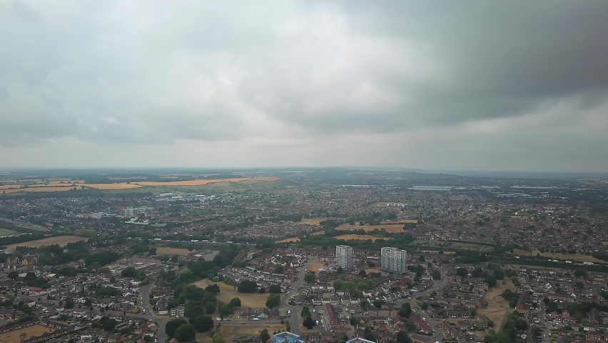 Best Aerial Footage of British Town of England, Drone Camera Footage | Shutterstock HD Video #1097515609