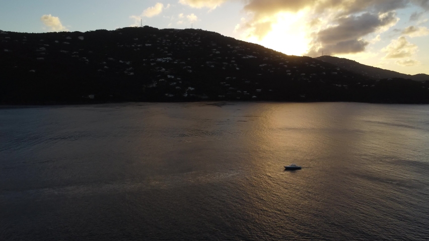 Sunset in the Ocean, Virgin Islands