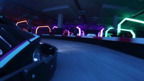 Electric karting, Long neon race