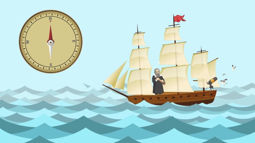 Geographic expedition, compass, Galileo di Vincenzo Bonaiuti de