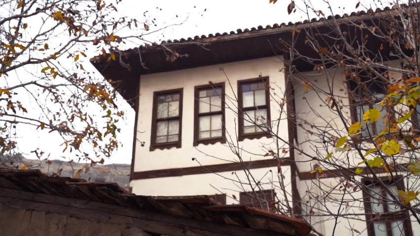 Traditional Ottoman house in Safranbolu. Safranbolu UNESCO World Heritage Site. Old wooden mansion turkish architecture. Wooden ottoman mansion.