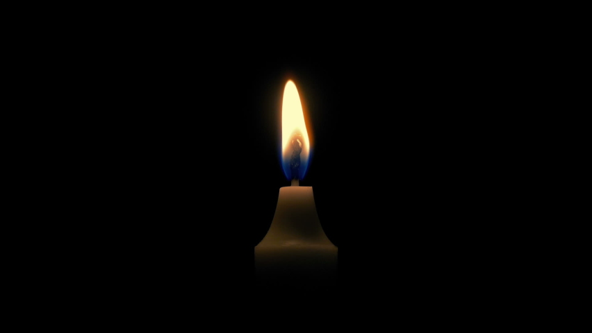 Candle Flickers And Blows Out Closeup | Shutterstock HD Video #1097573647