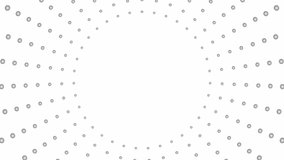 Animated increasing silver dots circles from the center. Vector illustration isolated on white background. - Powered by Shutterstock - Get 15% off with code: PIKWIZARD15
