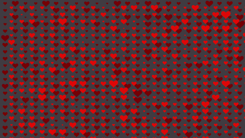 Grid pattern of made from 100s of heart shapes. Christmas Hearts Love Red black background Design Abstract Christmas lights glitter with Alpha Channel. Valentine concept. 4K footage. 3D animation | Shutterstock HD Video #1097620199