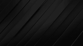 4k Abstract luxury black grey gradient background. stripe 3d diagonal stripes. Geometric motion Seamless loop. display background.