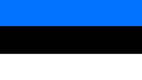 Estonia Flag Colors. 2D Animated transition in vertically on both sides over green screen chroma key for video transition. Seamless looping. 4K UHD.