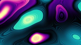 Abstract wavy looping HD video. Seamless abstract wavy psychedelic background for loop playback.