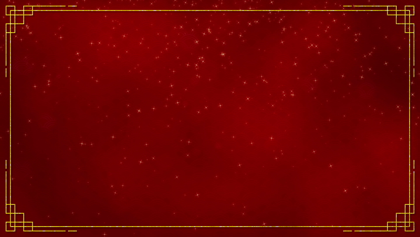 Motion graphic of abstract background with chinese new year and year of the Rabbit 2023 on dark red background and glitter particle in a happy new year concept abstract background seamless loop video Royalty-Free Stock Footage #1097807835