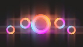 4K.abstract motion animation massive wiggle blur donuts circle.