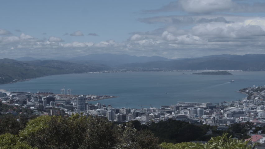 Wellington New Zealand cityscape video 
