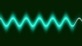 Neon sine wave scientific measurement animation 4k on black background  - Powered by Shutterstock - Get 15% off with code: PIKWIZARD15