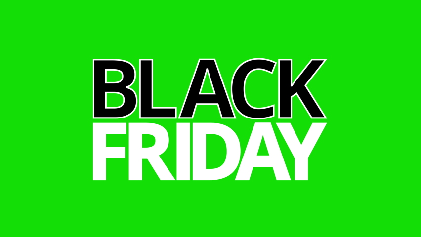 Black friday graphic element. black friday banner design 4k animation. sales shopping social media, promotional background. Keyable. Reapeatable.