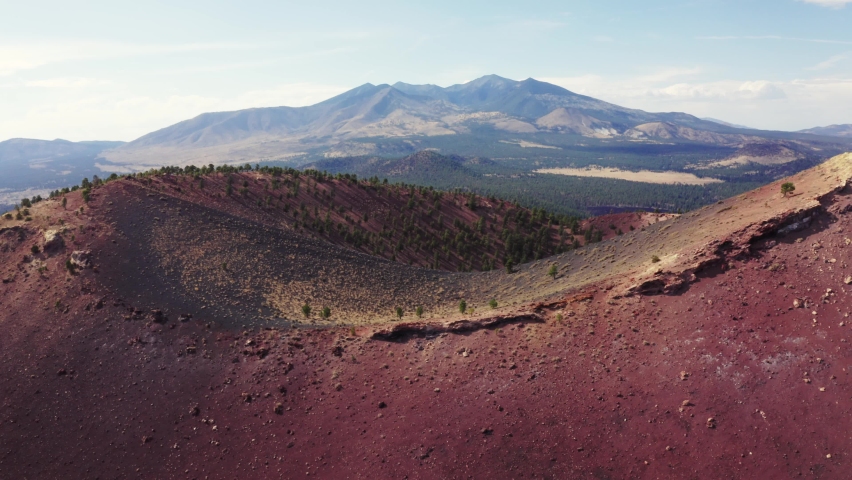Sunset Crater Volcano National Monument Drone Aerial 