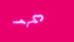 animation for Valentine's Day.  holiday concept.  holiday of all lovers.  on a pink background video 4 k