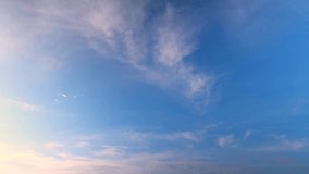 4K : Fast timelapse motion video of beautiful colorful clouds, Majestic sky landscape. cloudscape time-lapse. loop of sky. nature background. weather and the movement of nature concept.
