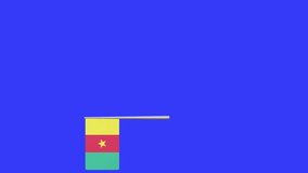 An animation of the flag of Cameroon