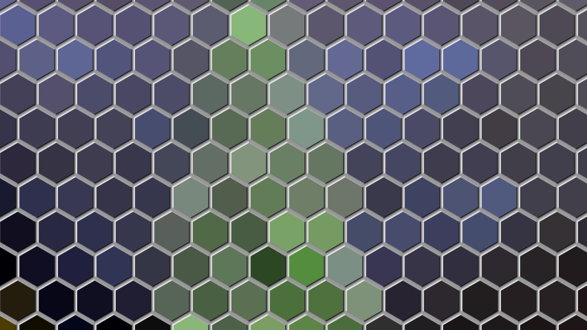colorful hexagons with changing colors
