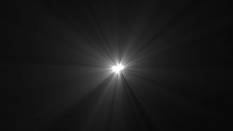 Centered white light rays on black and green background. Heaven light animation from center. Dynamic light rays footage. : vidéo de stock