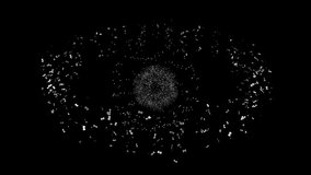 Satellites in low, medium and geosynchronous Earth orbit, No Earth globe, Seamless loop. - Powered by Shutterstock - Get 15% off with code: PIKWIZARD15