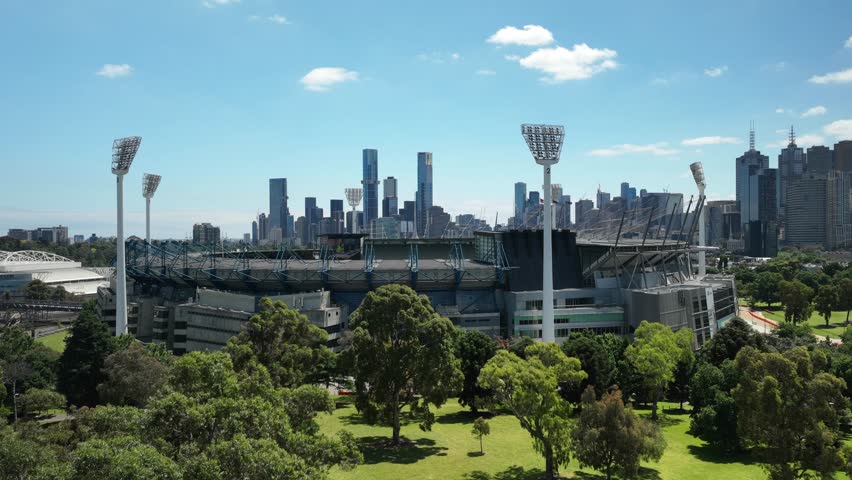 Hyper lapse Australia Victoria Melbourne MCG 4K