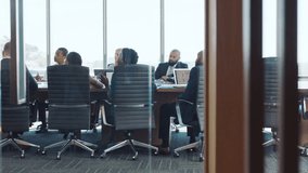 Business woman, presentation or office meeting in boardroom for company finance planning, growth strategy or kpi data analysis. Mentor, speaker or leadership in workshop training and diversity people - Powered by Shutterstock - Get 15% off with code: PIKWIZARD15