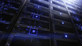 
Computer Servers in a Data Center. Technology Background. High Quality Futuristic Animation of Rack Server Room with Holographic Computer Chip Animation. AI And Neural Networks. - Powered by Shutterstock - Get 15% off with code: PIKWIZARD15
