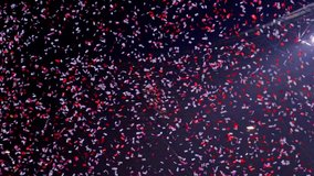 A colorful confetti in a footbalal stadium after a victory in a soccer game - Powered by Shutterstock - Get 15% off with code: PIKWIZARD15