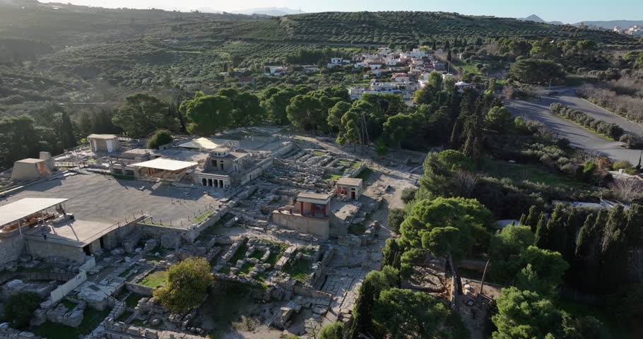 The palace of Knossos eventually became the ceremonial and political centre of the Minoan civilization and culture .