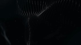 Abstract Line Particles Background. Abstract Dark Line Particles Wave Background . 4K And Loop Line Particles Background. - Powered by Shutterstock - Get 15% off with code: PIKWIZARD15